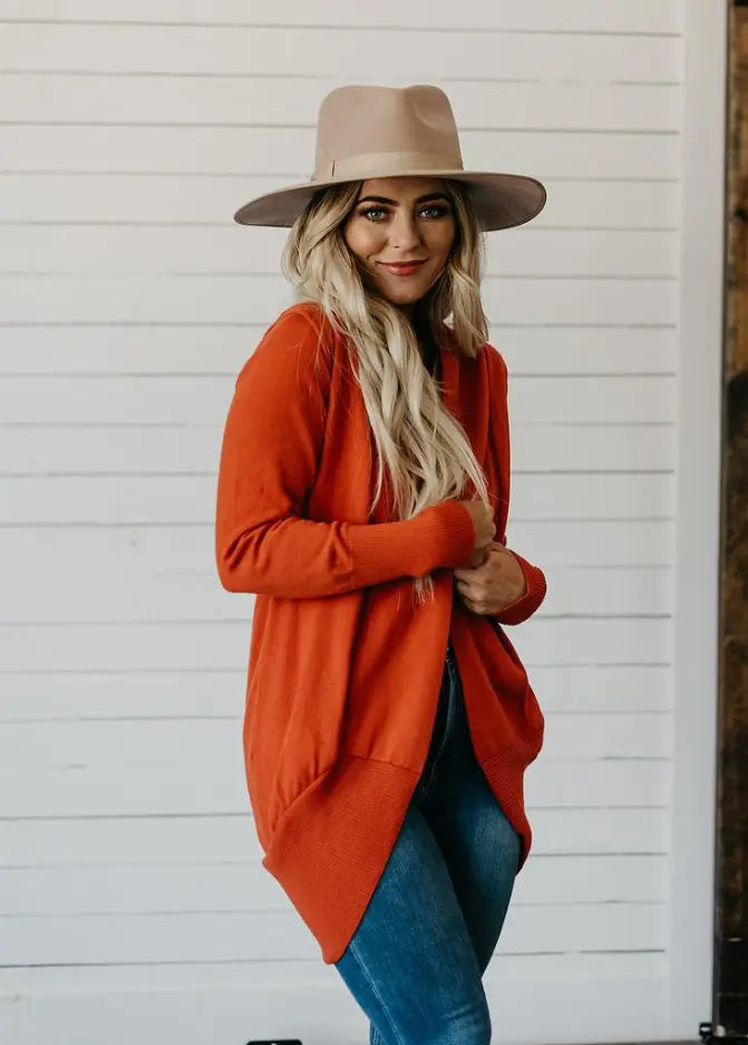 Love Goes On Long Sleeve Open Cardi Stay Warm in Style