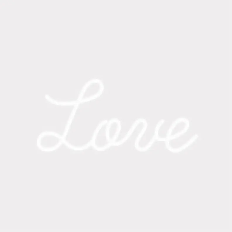 Love LED Neon Sign - White Cocus Pocus