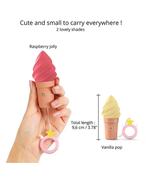 Love to Love Cand'ice Ice Cream Cone Stimulator - Raspberry Jolly - GreatEagleInc