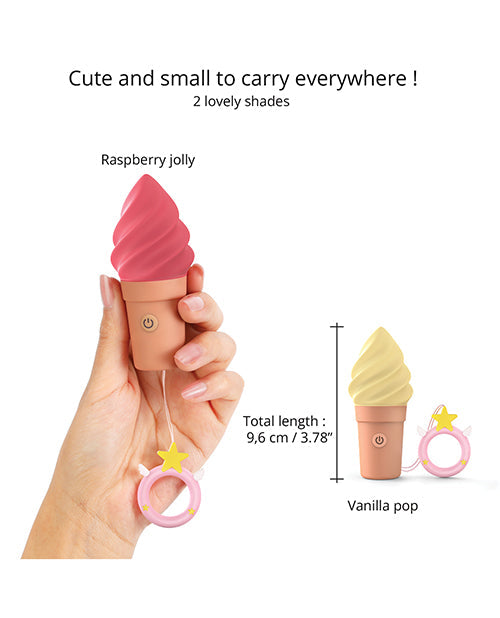Love to Love Cand'ice Ice Cream Cone Stimulator - Raspberry Jolly - GreatEagleInc