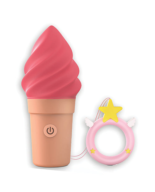 Love to Love Cand'ice Ice Cream Cone Stimulator - Raspberry Jolly - GreatEagleInc
