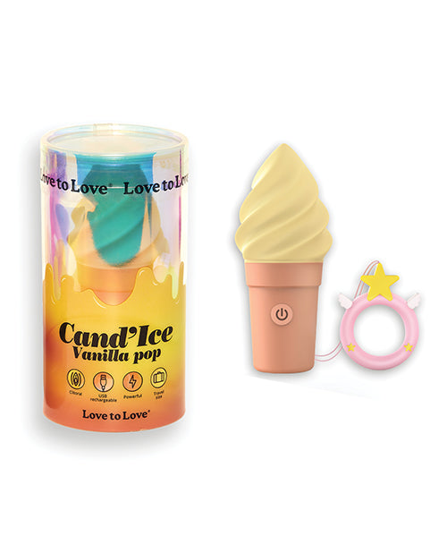 Love to Love Cand'ice Ice Cream Cone Stimulator - Vanilla Pop - GreatEagleInc