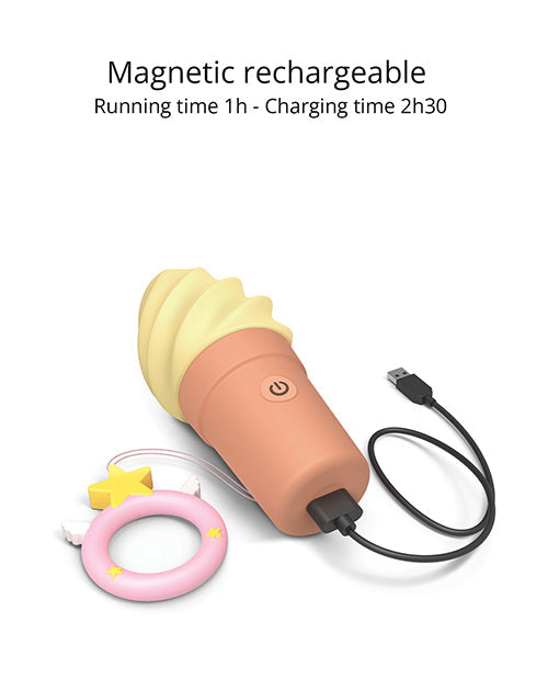 Love to Love Cand'ice Ice Cream Cone Stimulator - Vanilla Pop - GreatEagleInc