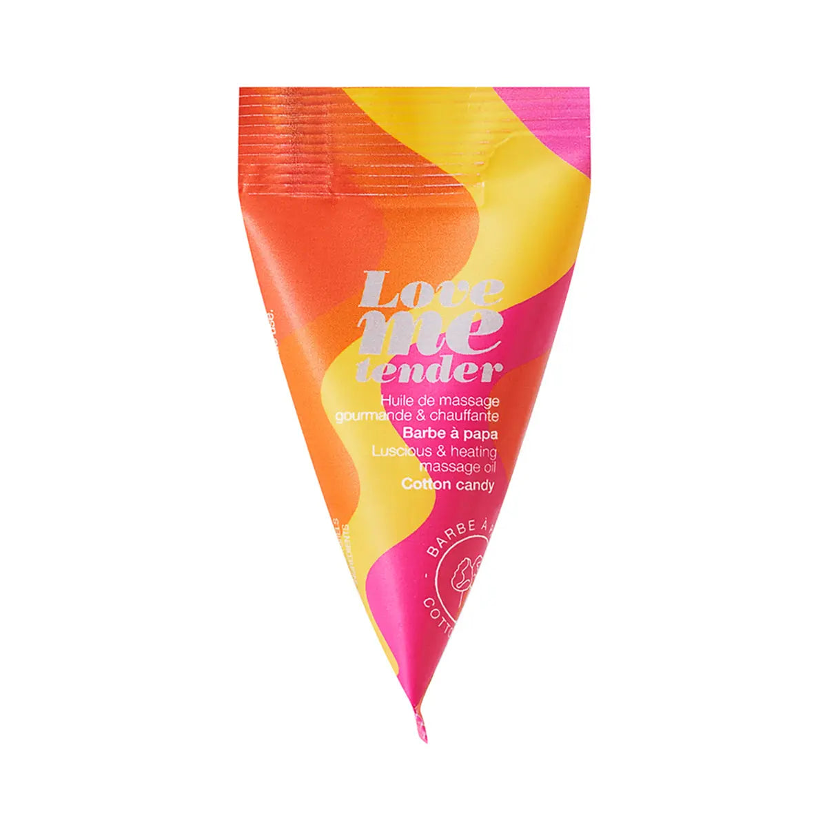 Love to Love Love Me Tender Luscious & Heating Massage Oil Cotton Candy 0.33 oz. Lovely Planet