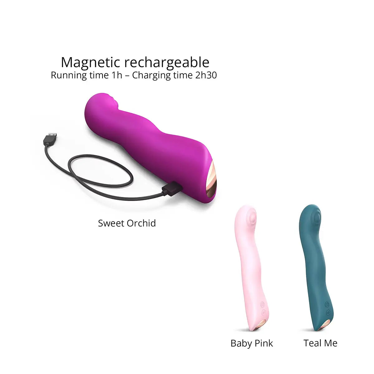 Love to Love Swap Tapping Vibrator - Sweet Orchid Lovely Planet
