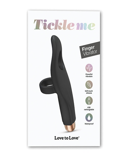Love to Love Tickle Me Finger Vibe - Black Onyx Lovely Planet