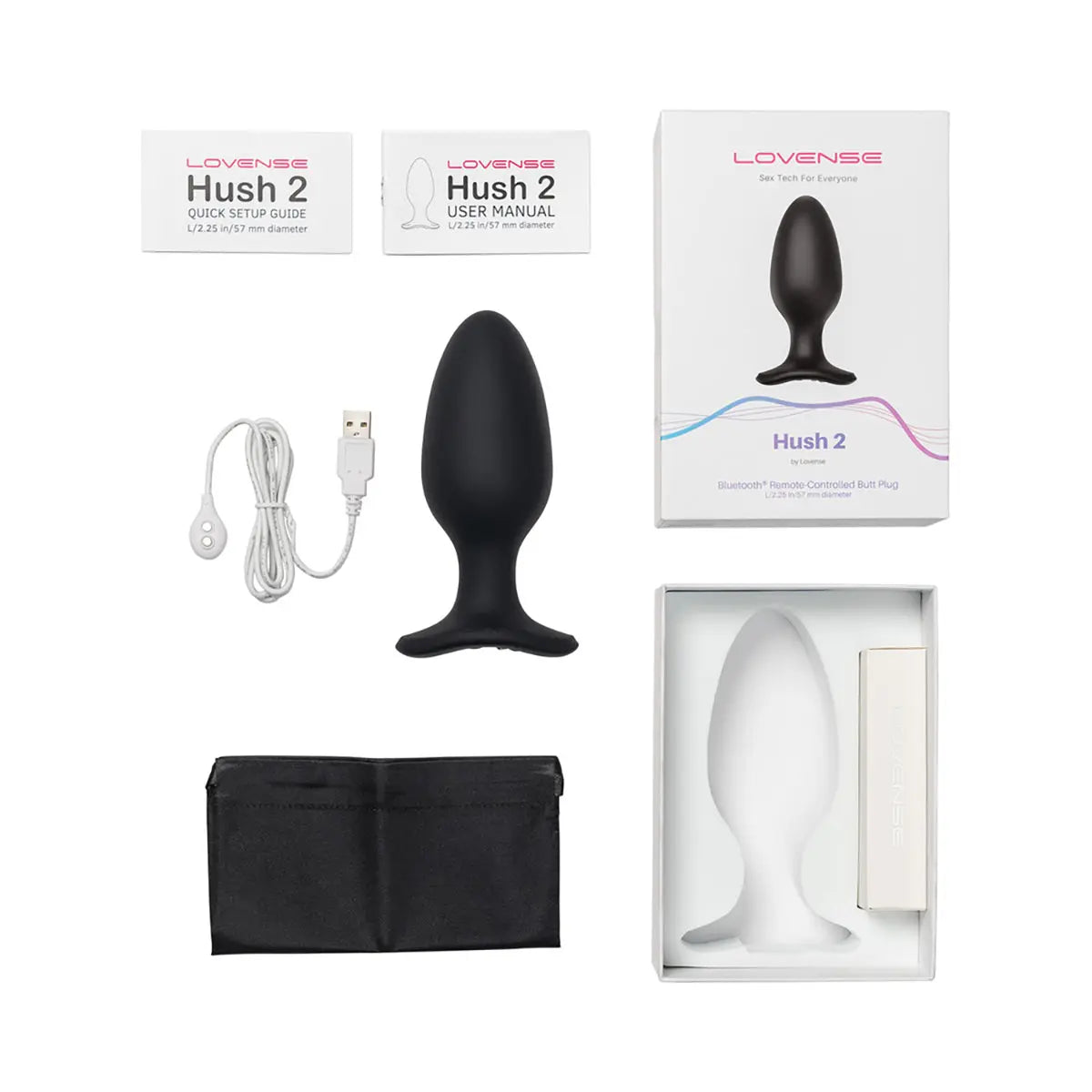 Lovense Hush 2 Vibrating Butt Plug - Large Lovense