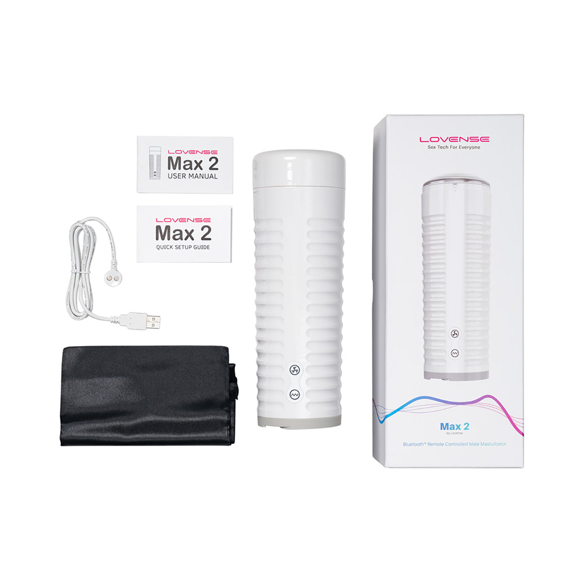 Lovense Max 2 Bluetooth Masturbator - Neutral Sleeve Lovense