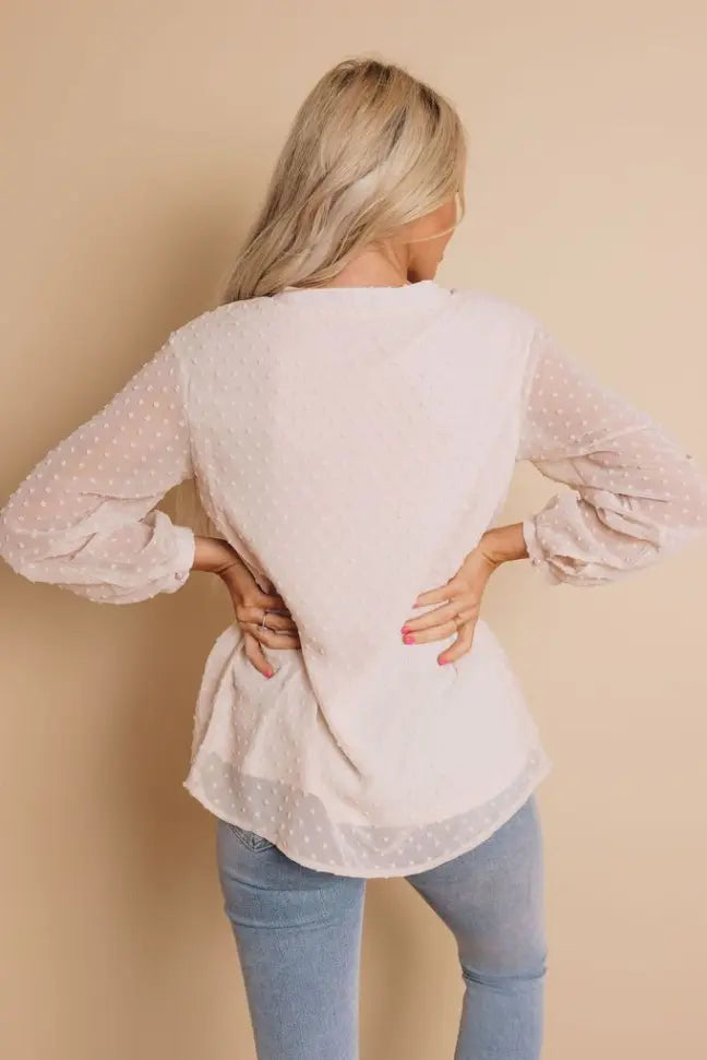 Lovin' Myself Dotted Top Stay Warm in Style
