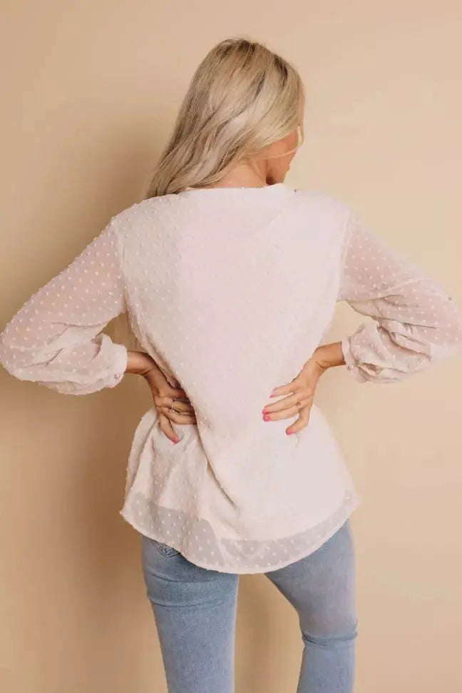 Lovin' Myself Dotted Top Stay Warm in Style