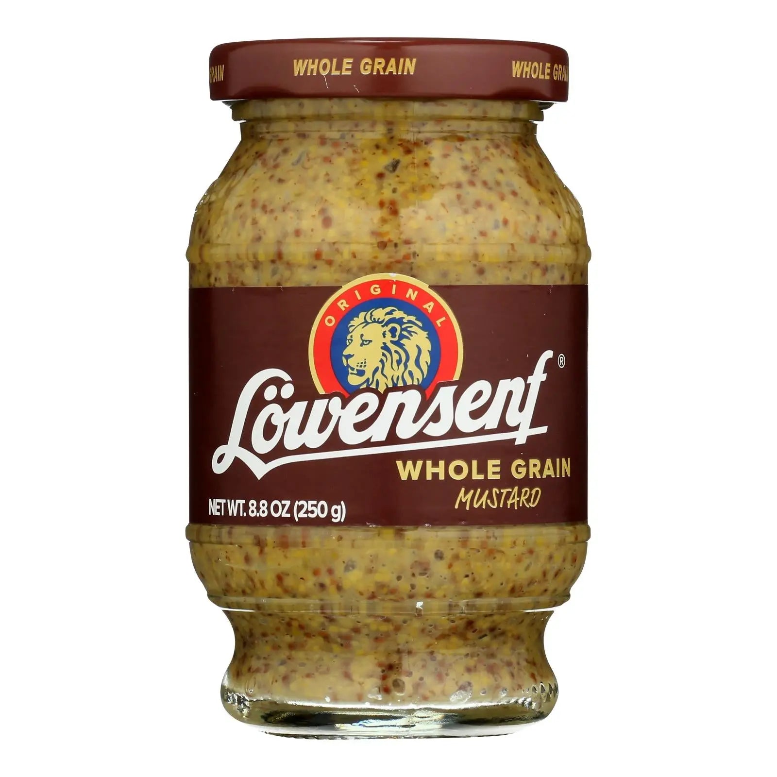 Lowensenf Whole Grain Mustard - Case Of 6 - 8.8 Oz Lowensenf