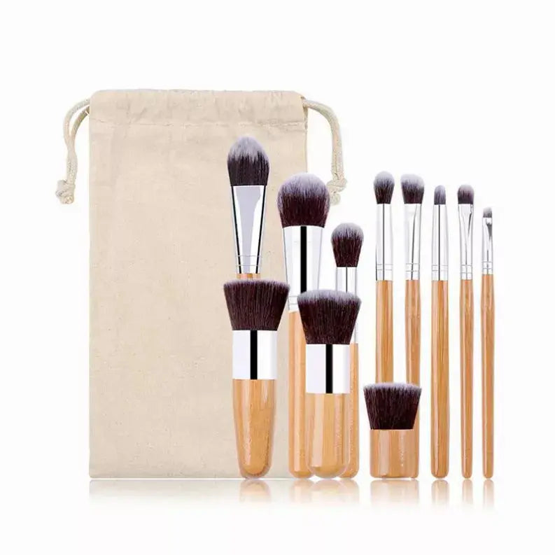 Lucky Beauty Bamboo Brush Set of 11 pieces Vista Shops
