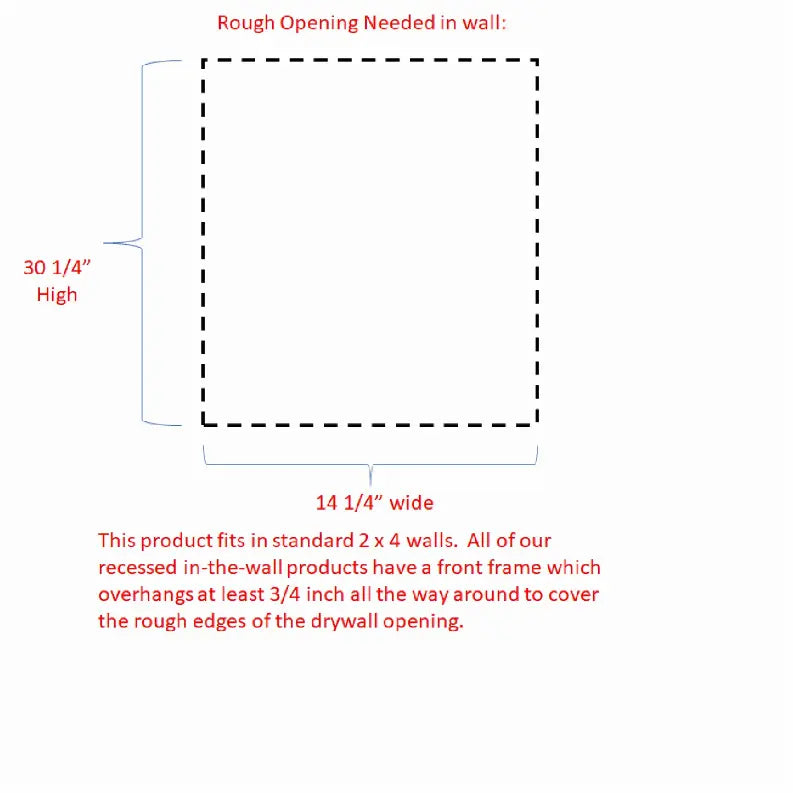 Luna Recessed Medicine Cabinet WG Wood Products, LLC