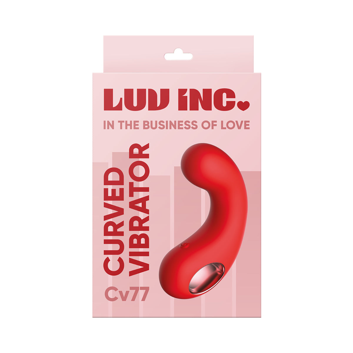 Luv Inc Cv77: Curved Vibrator - Red Luv Inc