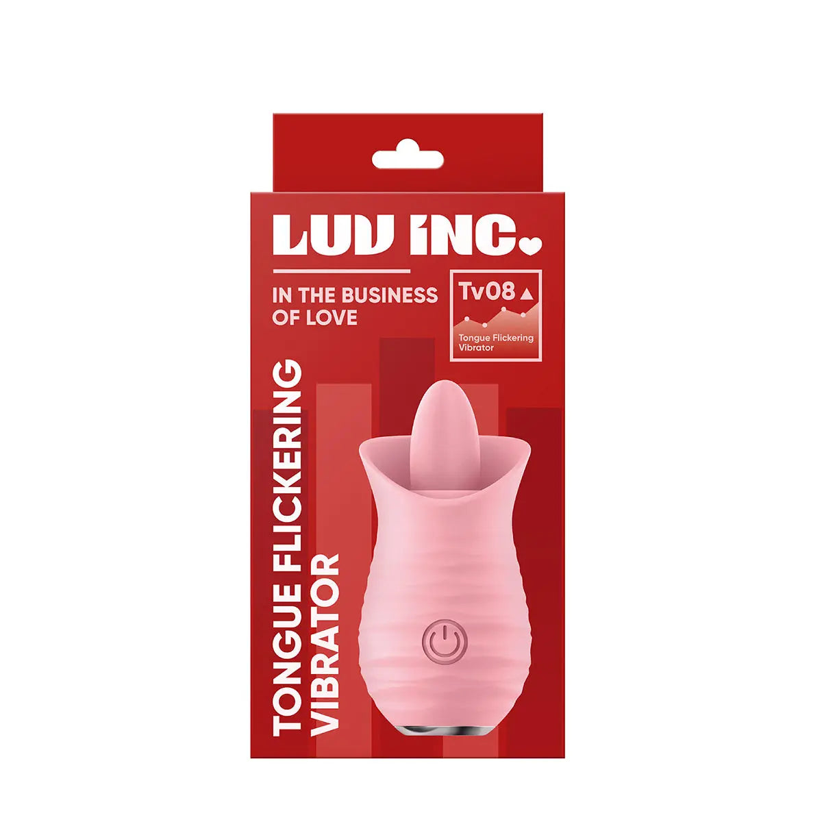 Luv Inc Tongue Flickering Vibrator - Pink Luv Inc
