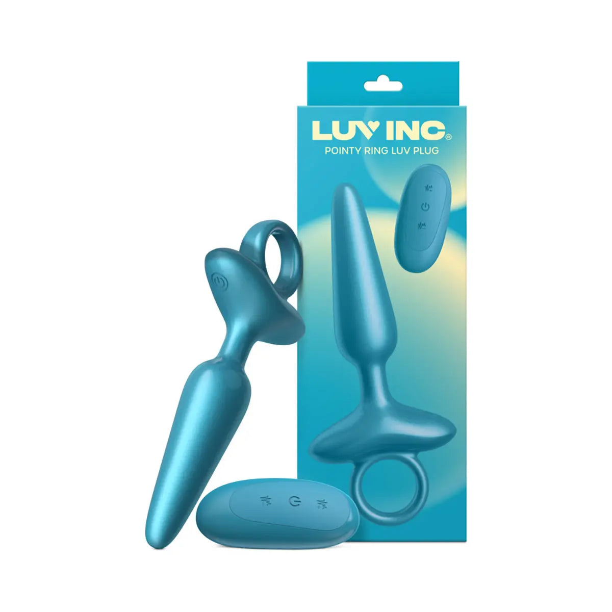 Luv Inc. Pr37: Pointy Ring Luv Plug Metallic Blue - GreatEagleInc