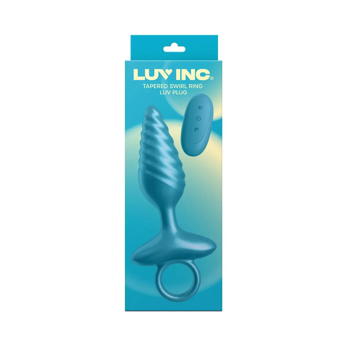 Luv Inc. Tr59: Tapered Swirl Ring Luv Plug Metallic Blue Luv Inc