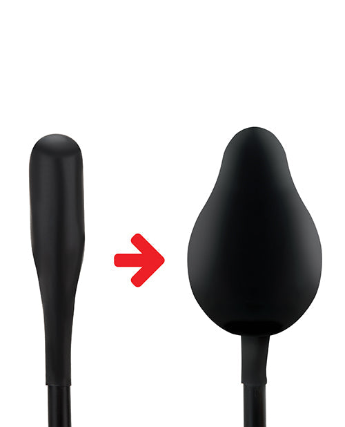 Lux Fetish Classic Inflatable Anal Balloon - Black Electric Eel INC