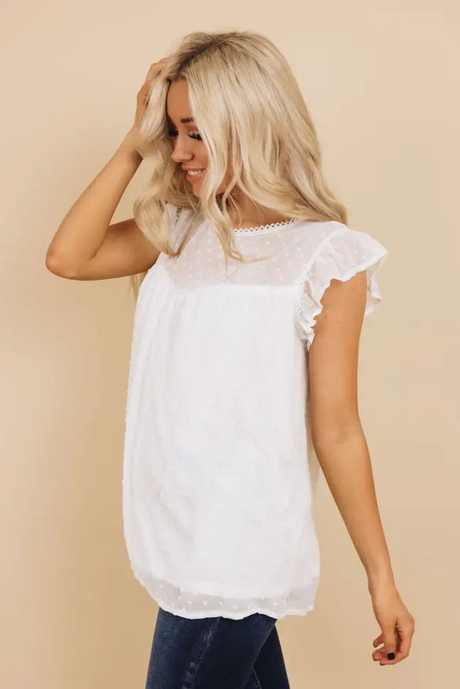 Lynn Polka Dot Top Stay Warm in Style