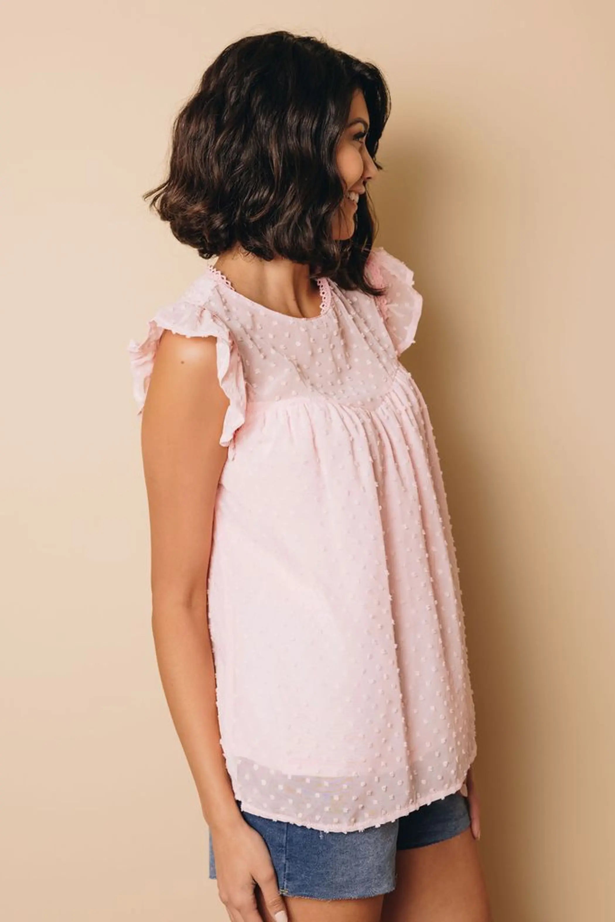 Lynn Polka Dot Top Stay Warm in Style