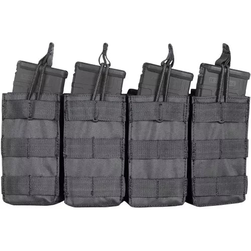 M4 120-Round Quad Quick Deploy Pouch - Black Fox Outdoor