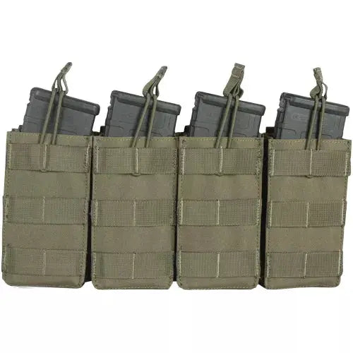 M4 120-Round Quad Quick Deploy Pouch - Coyote Fox Outdoor