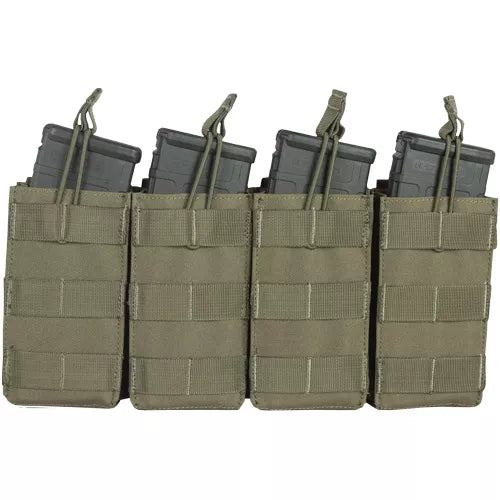 M4 120-Round Quad Quick Deploy Pouch - Olive Drab Fox Outdoor