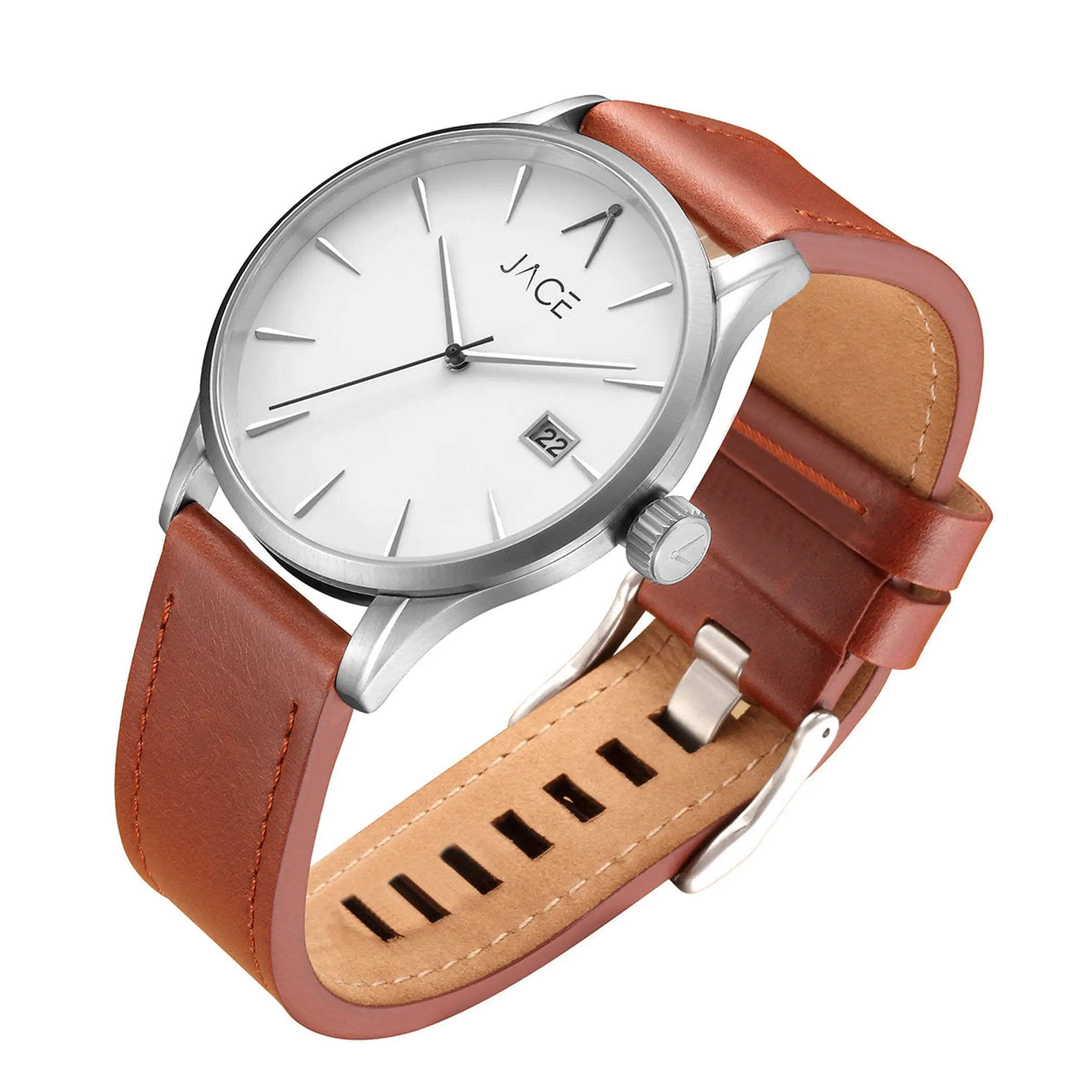 "MANTA" MENS LEATHER BAND WATCH Lurella Cosmetics