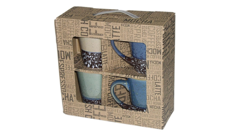 MARCELLE 4PC 11OZ COFFEE MUG SET IN DISPLAY BOXIN SHIPPING BOX Waymore LLC