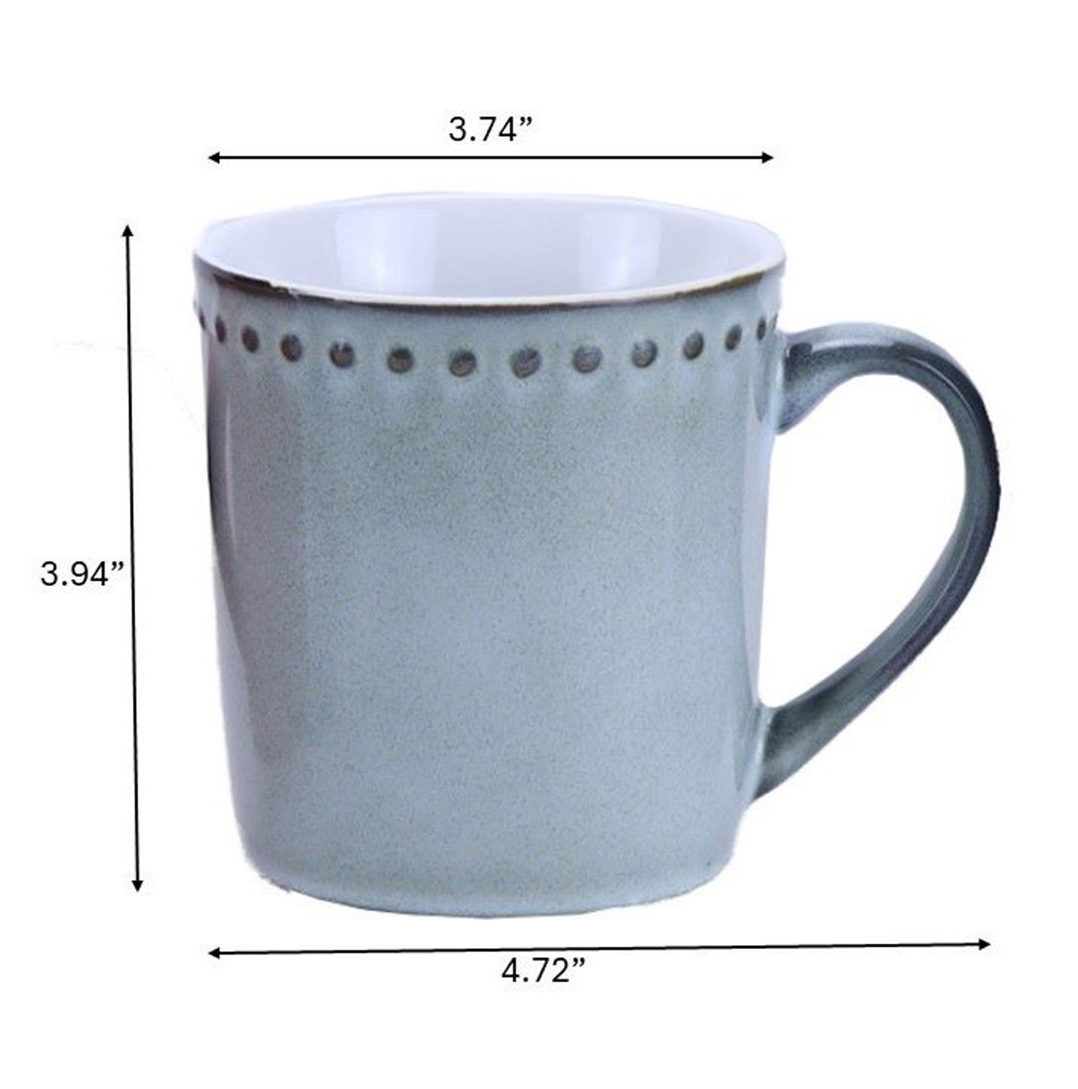 MARCELLE 4x16oz Reactive Glaze Mug Set individually box ins ship box Waymore LLC