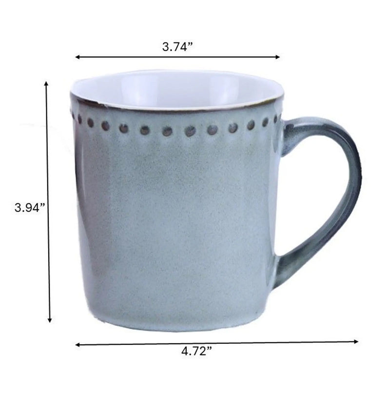 MARCELLE 4x16oz Reactive Glaze Mug Set individually box ins ship box Waymore LLC