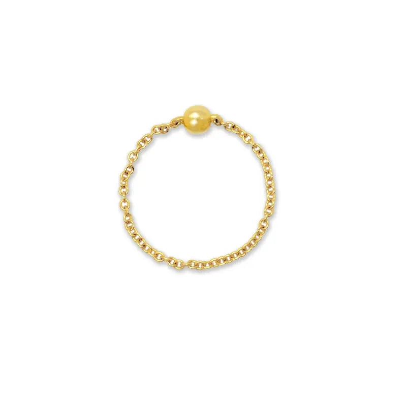 MILA GOLD DAINTY CHAIN RING Mai Desiree