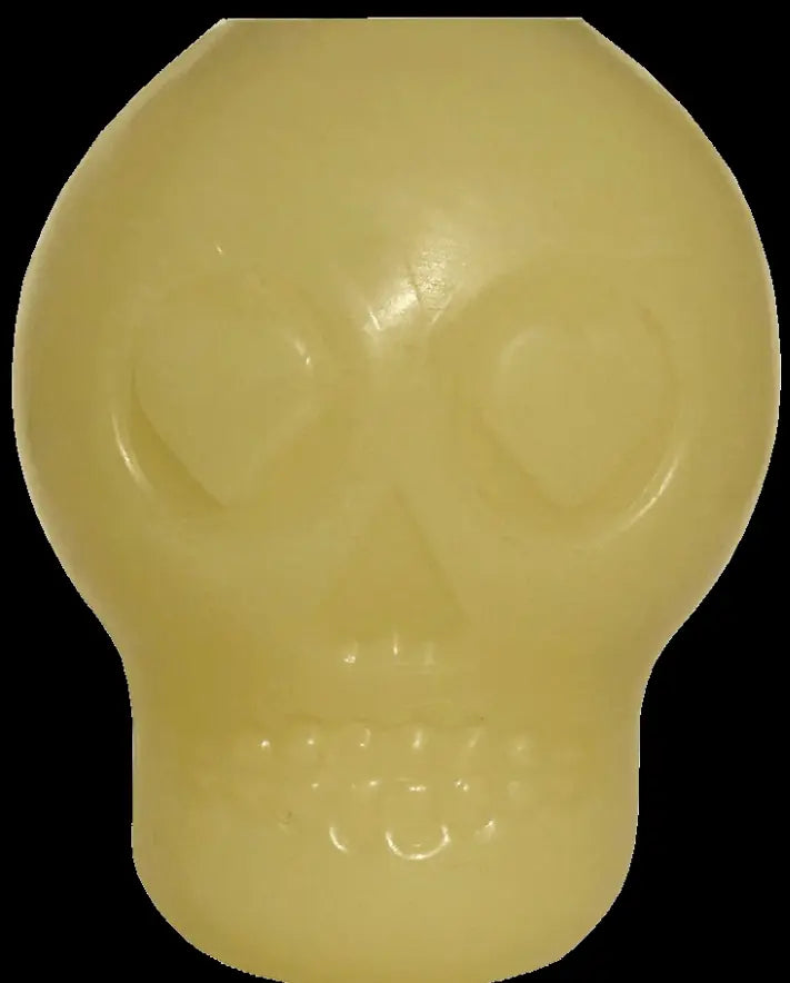 MKB Glow in the Dark Sugar Skull Chew Toy & Treat Dispenser SodaPup