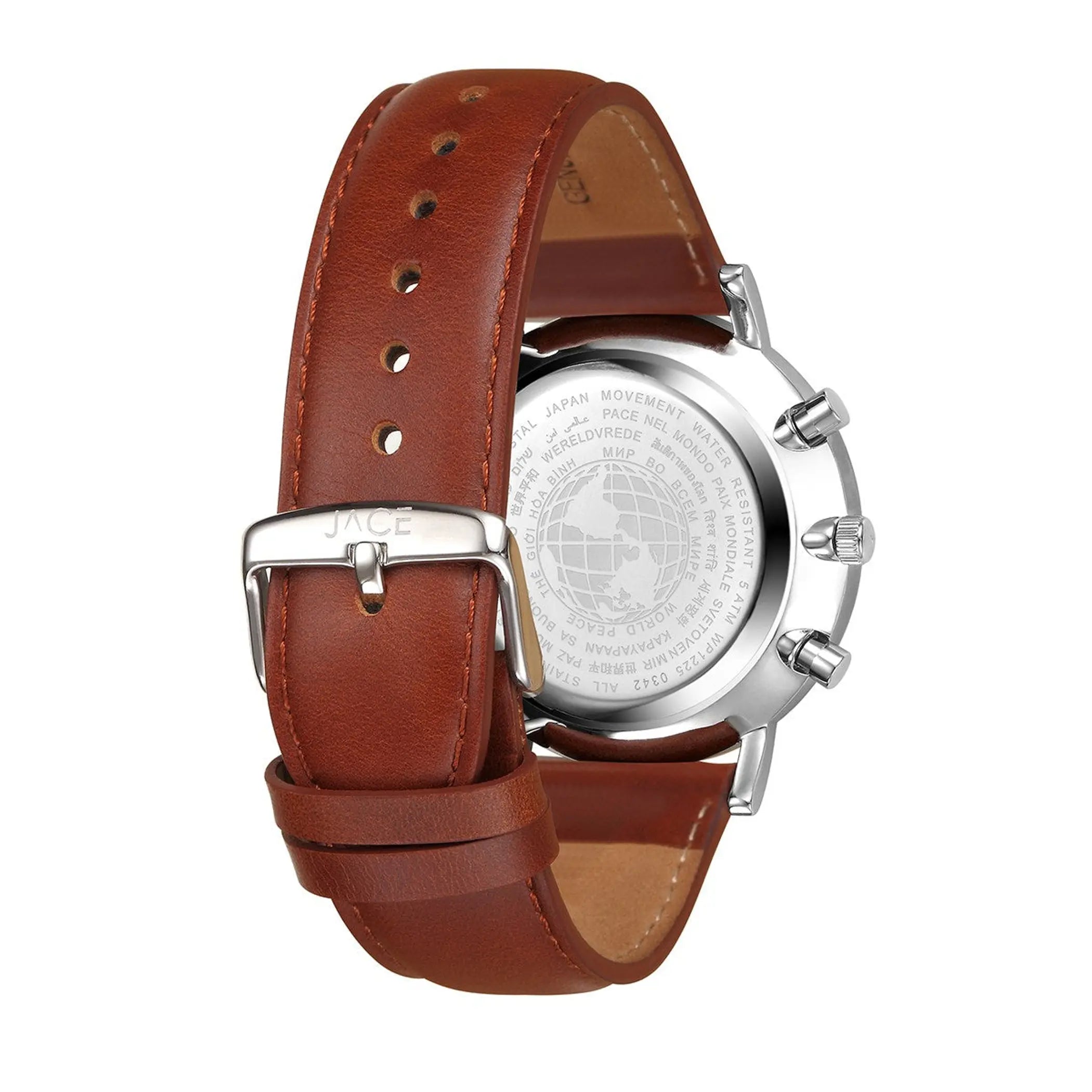 "MORESBY" MENS LEATHER BAND CHRONOGRAPH WATCH Lurella Cosmetics