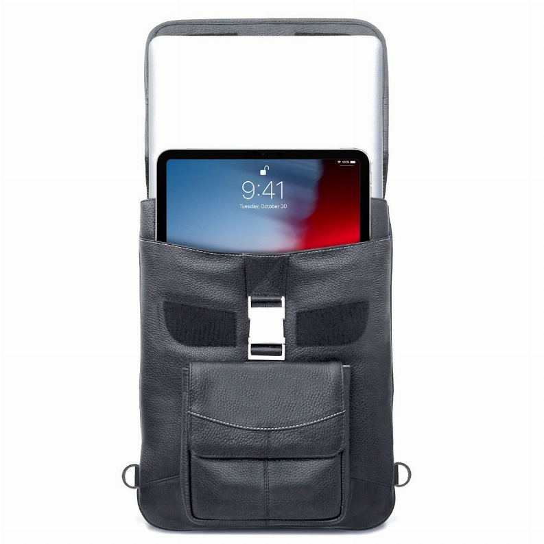 MacCase Premium Leather MacBook Flight Jacket with Backpack Opt MacCase