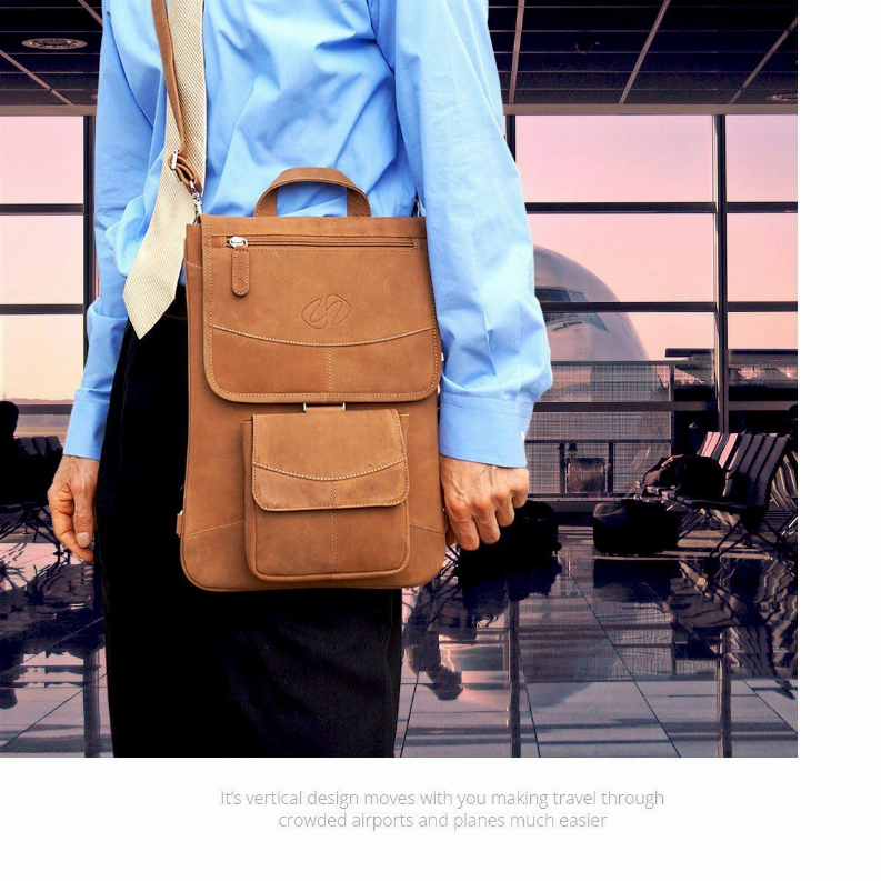 MacCase Premium Leather MacBook Flight Jacket with Backpack Opt MacCase