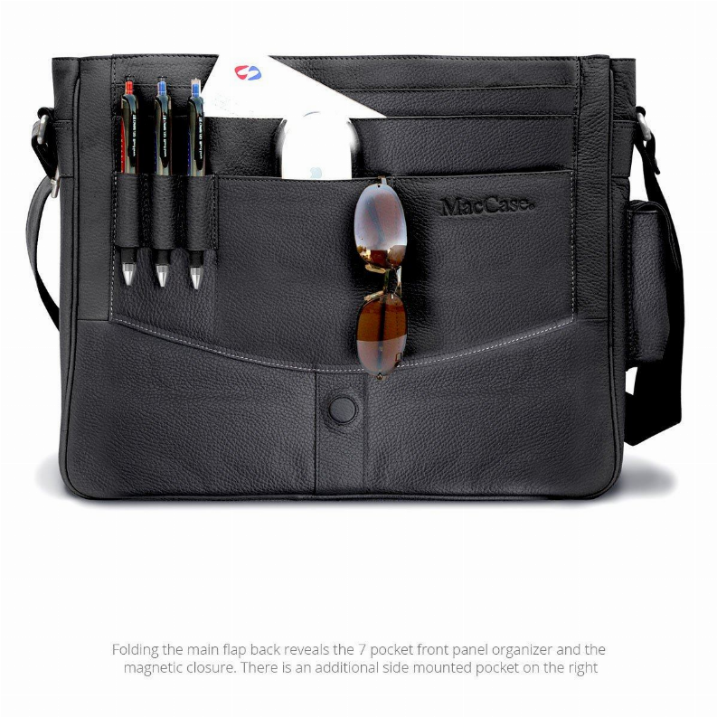 MacCase Premium Leather Messenger Bag MacCase