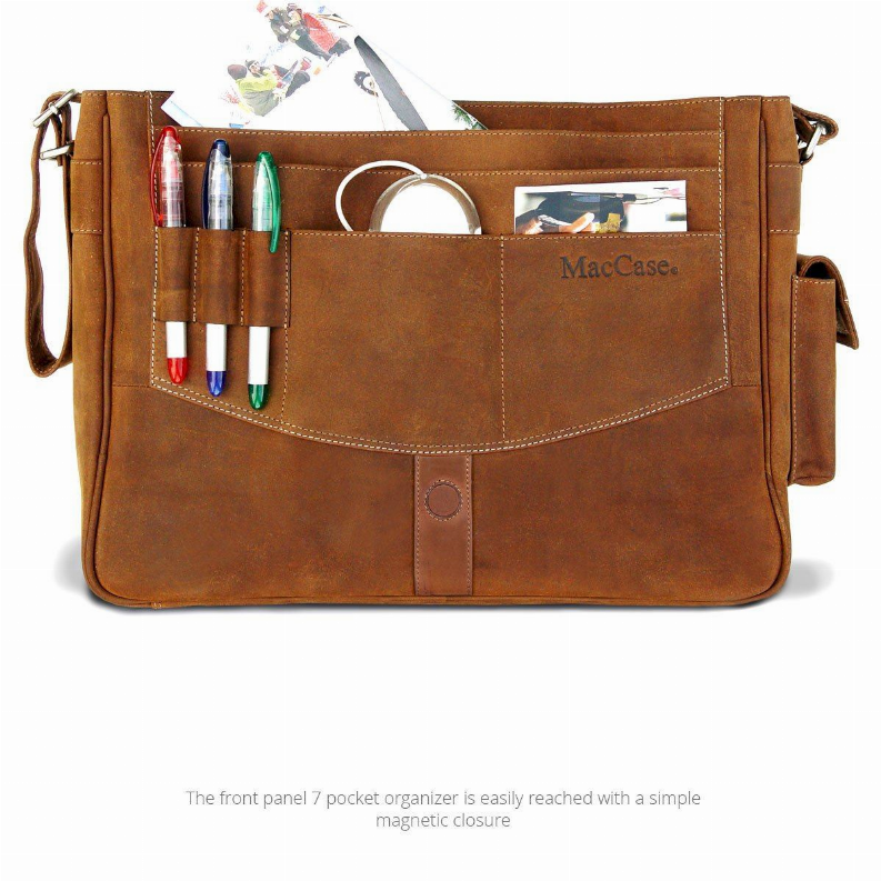 MacCase Premium Leather Messenger Bag MacCase