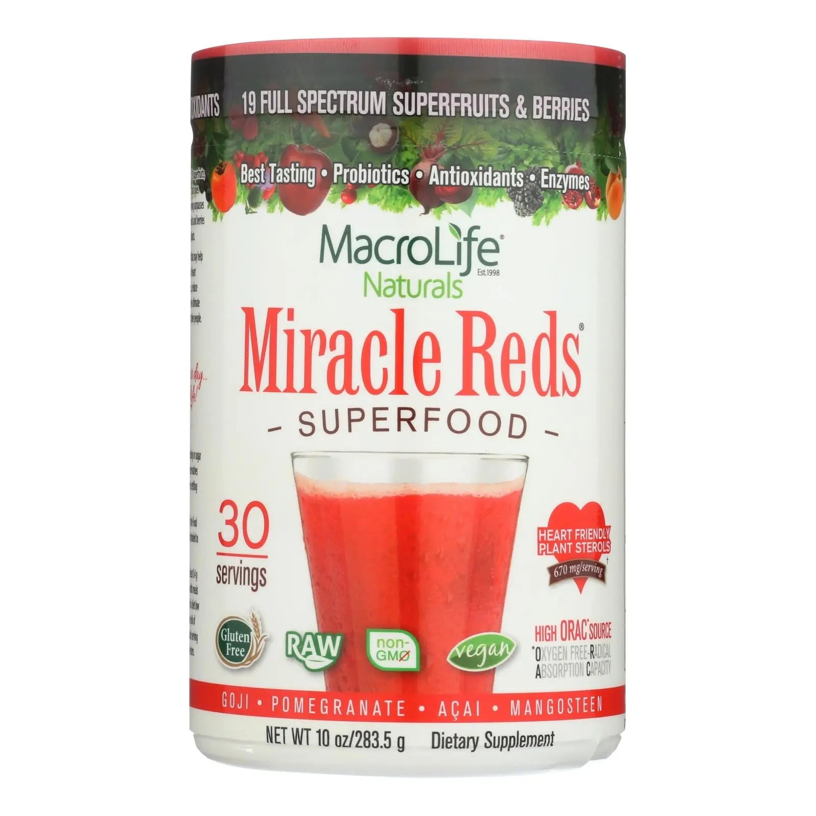 Macrolife Naturals Miracle Reds Berri - 10 Oz Macrolife Naturals