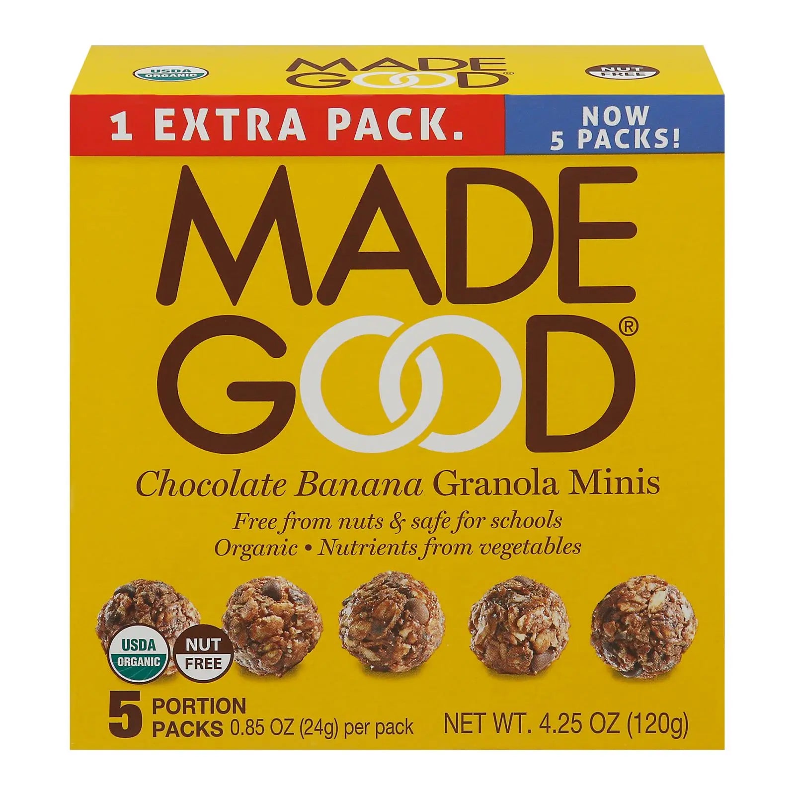 Made Good - Granola Mini Chocolate Ban - Case Of 6-5/.85oz Made Good