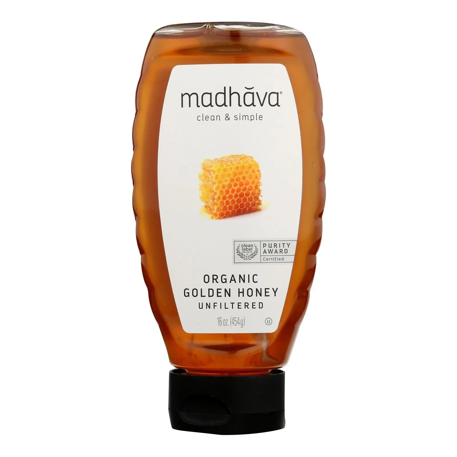 Madhava Honey - Honey Golden Squz - Case Of 6 - 17.6 Oz Madhava Honey
