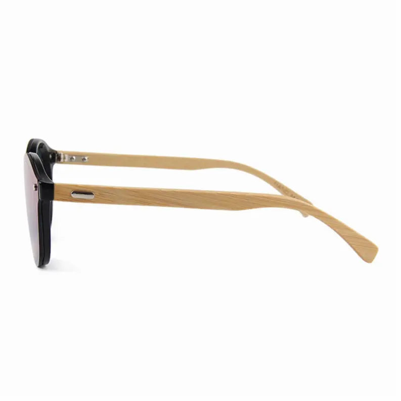 Madrid Round Bamboo Sunglasses Woodensun