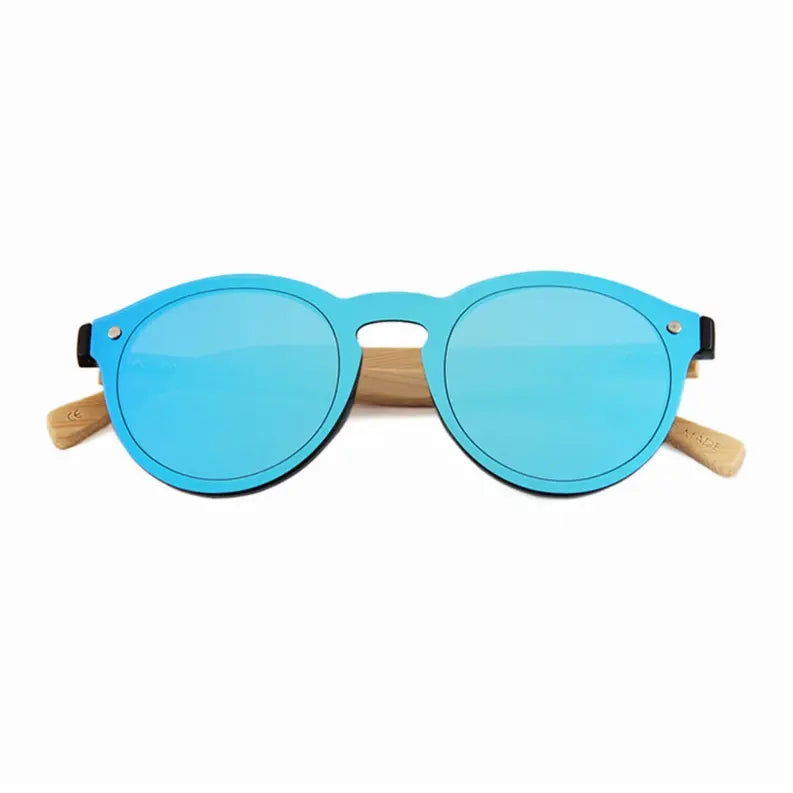 Madrid Round Bamboo Sunglasses Woodensun