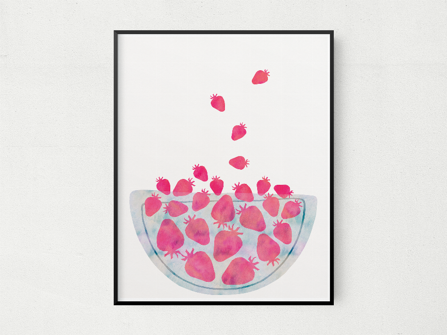 Magic Strawberries The Crafted Prints