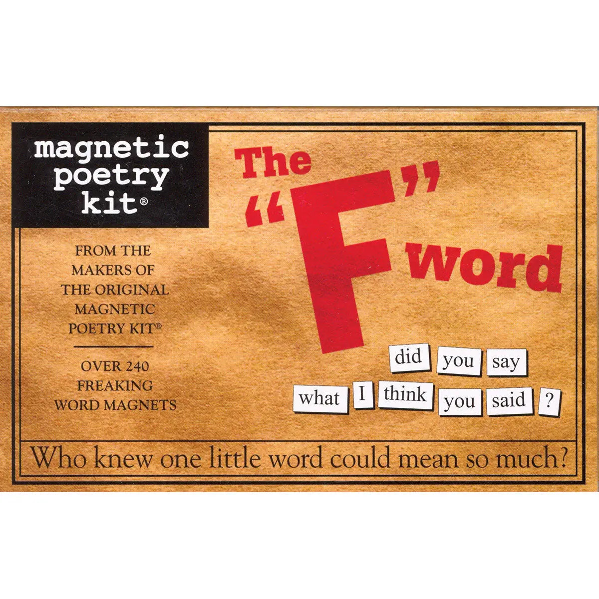 Magnetic Poetry Kit: The "F" Word - GreatEagleInc