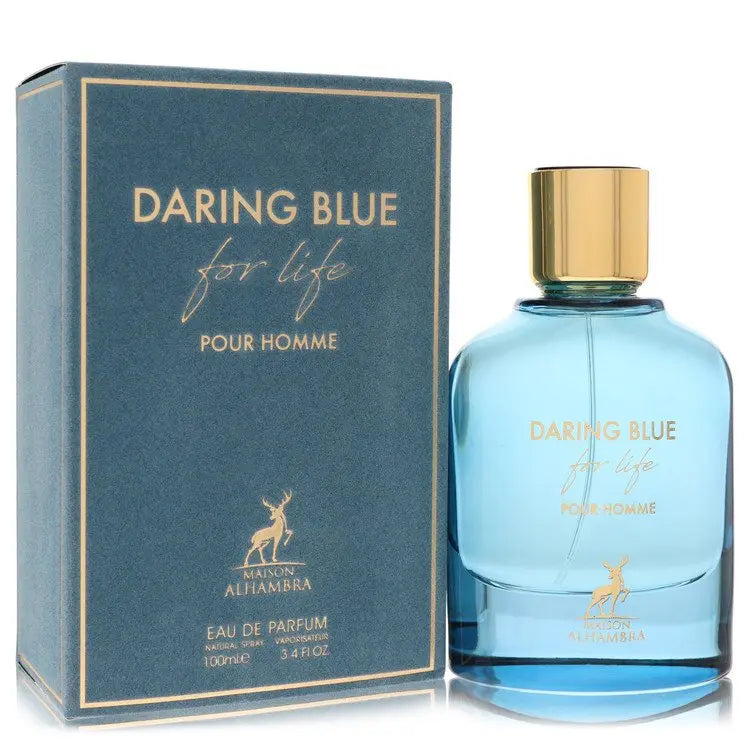 Maison Alhambra  Maison Alhambra Daring Blue For Life by Maison Alhambra Eau De Parfum Spray 3.4 oz for Men for Fragrances for Men Maison Alhambra