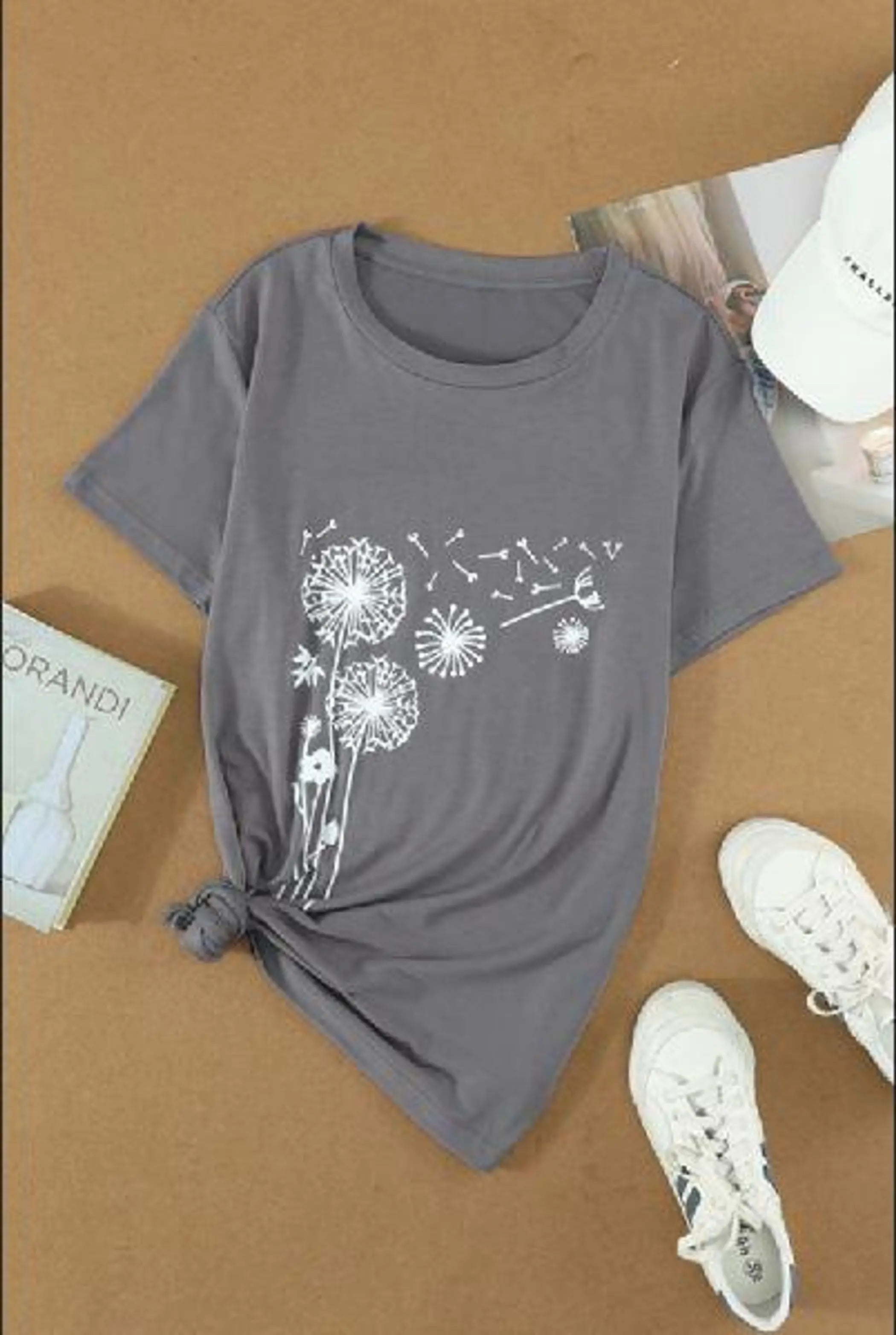 Make A Wish Dandelion Tee Stay Warm in Style