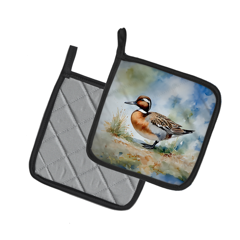 Mallard Pair of Pot Holders Caroline's Treasures