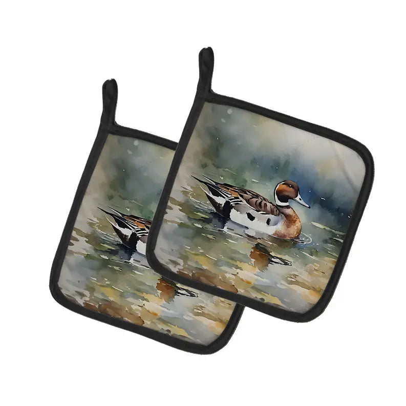 Mallard Pair of Pot Holders Caroline's Treasures