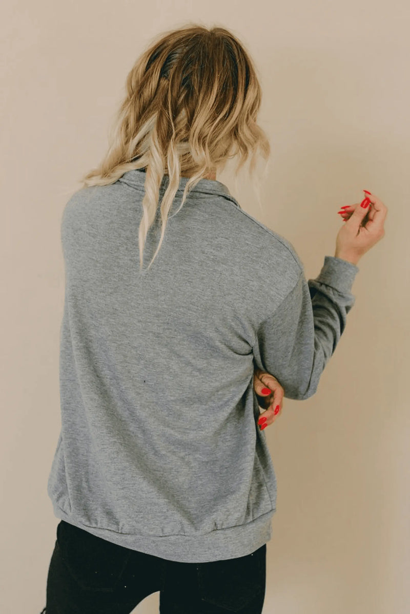 Mama Half Zip Sweatshirt Stay Warm in Style